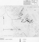 Carte d'enregistrement du repérage des hôtels-maisons : faubourgs. Extrait du P.C.N. 1974, Noyon-Pont-l'Evêque, coupure 3a, 1/2000e.