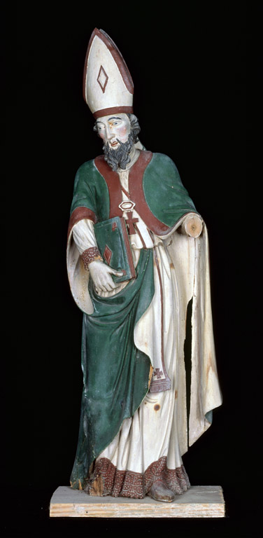 Statue (petite nature) : saint évêque (n° 2)