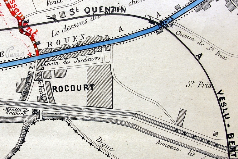 Ancienne usine de Rocourt (distillerie de mélasse et raffinerie Massy-Dècle, puis de l'Union Sucrière de l'Aisne)