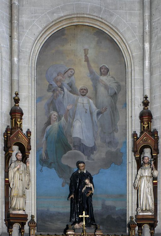 Ensemble de cinq tableaux : Scènes de la vie de saint Vincent de Paul