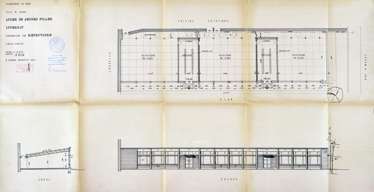 Extensions des années 1960 du lycée Corot