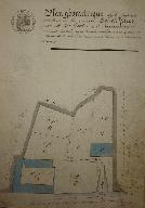 Plan annexé à la vente Godin Carpentier à la société Saint Frères, 18 mars 1861 (AD Somme ; 3 E 6264).