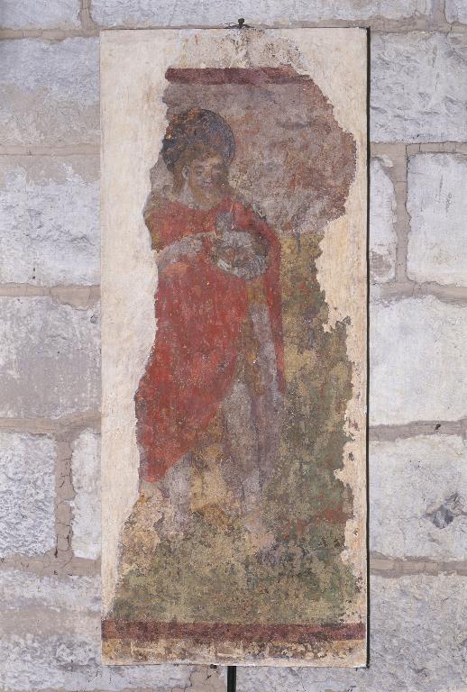 Fragment de peinture monumentale : Saint Jean-Baptiste