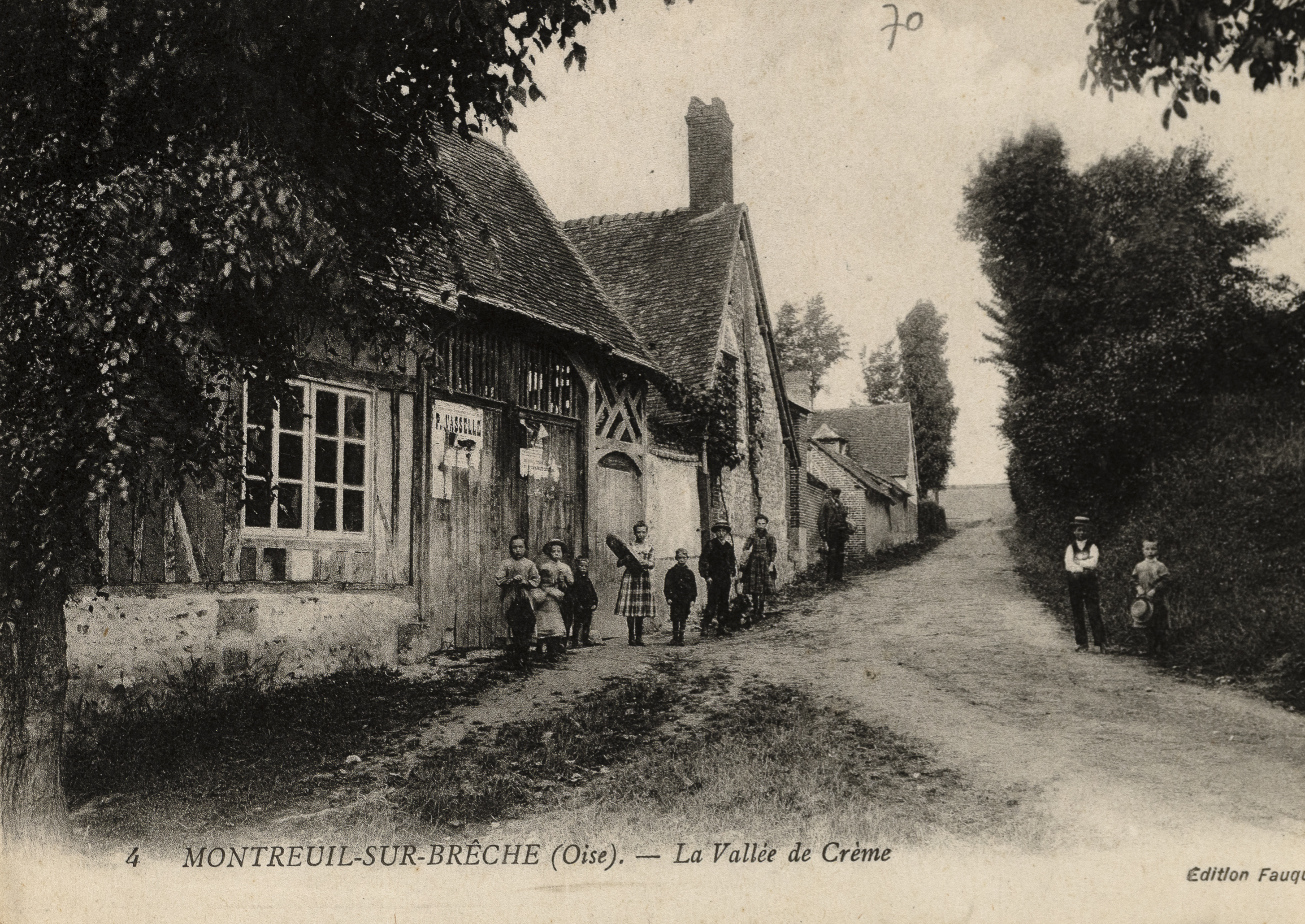 Le village de Montreuil-sur-Brêche