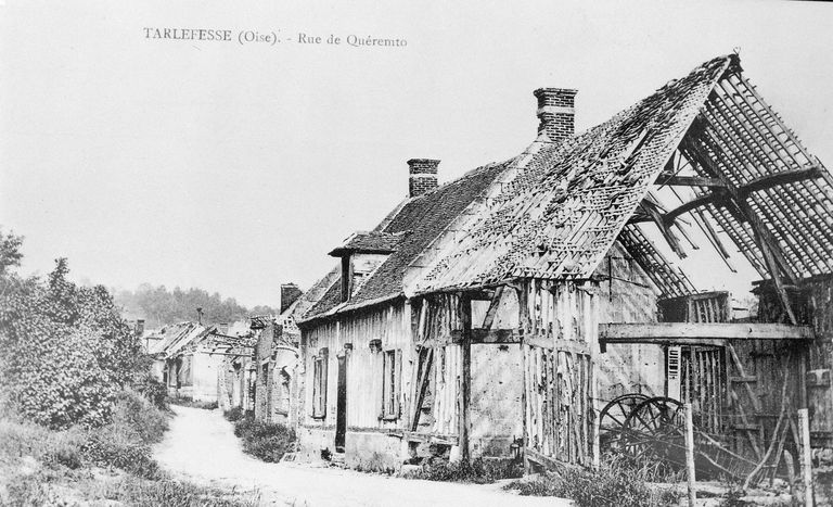 Tarlefesse. Rue des Quenottaux. Avant 1914 (AP).