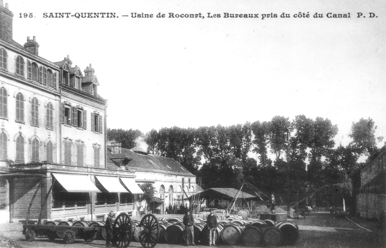 Ancienne usine de Rocourt (distillerie de mélasse et raffinerie Massy-Dècle, puis de l'Union Sucrière de l'Aisne)