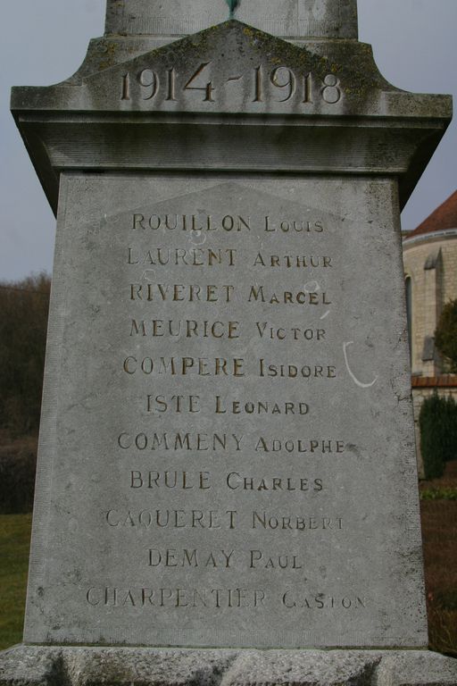 Monument aux morts de Chermizy-Ailles