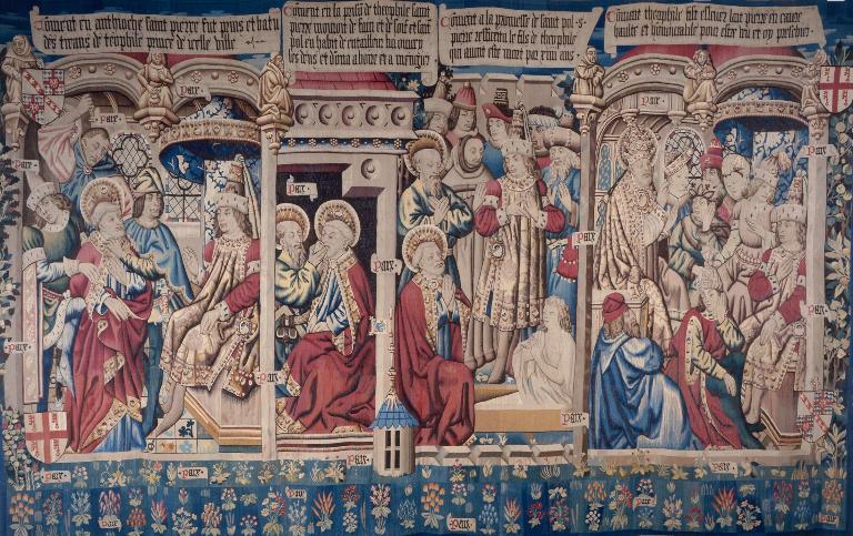 Pièce murale : Scènes de la vie de saint Pierre en relation avec Théophile