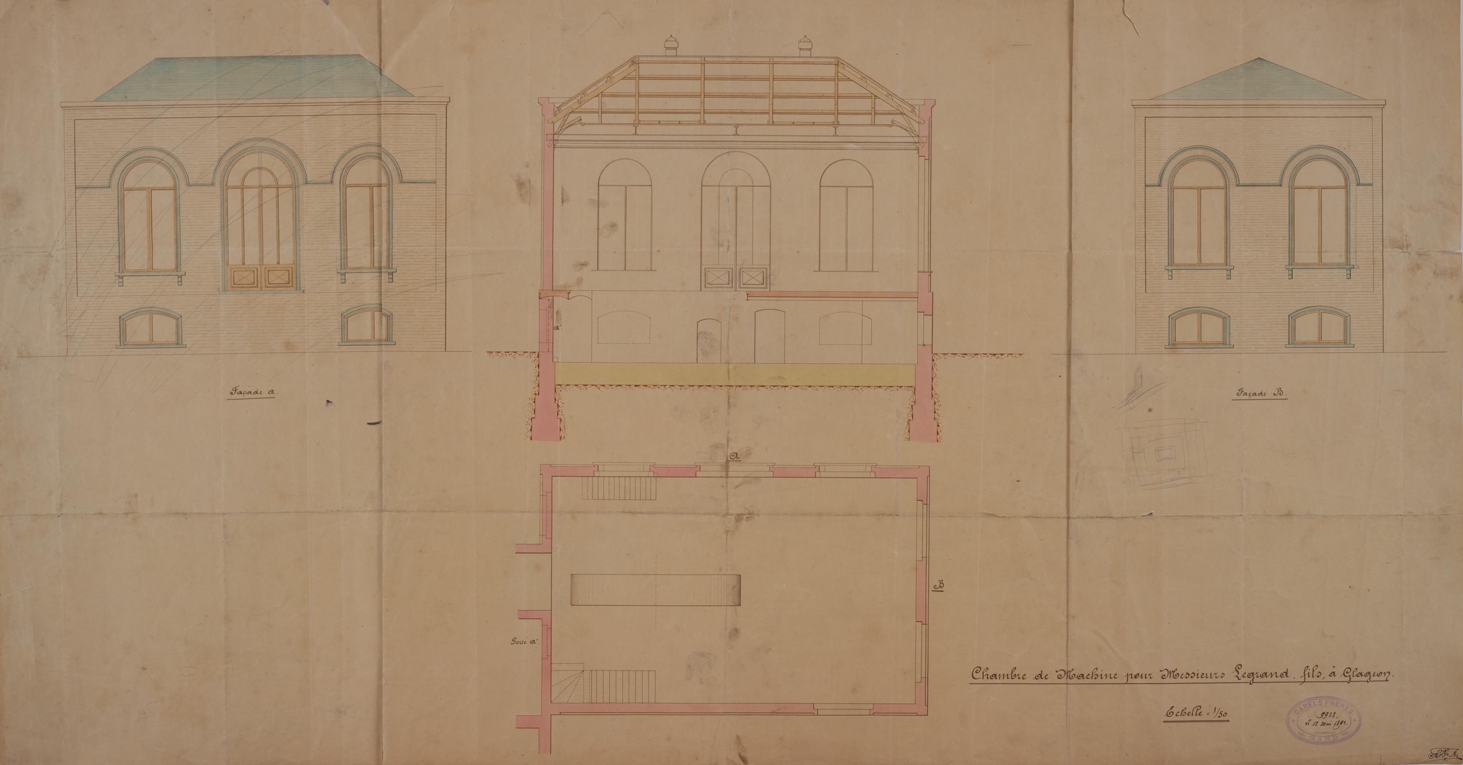 Filature et tissage de laine peignée Théophile Legrand, puis Les fils de Théophile Legrand, puis tissage et usine de construction mécanique Adrien Legrand & Cie, actuellement entrepôt industriel de la communauté d'Emmaüs
