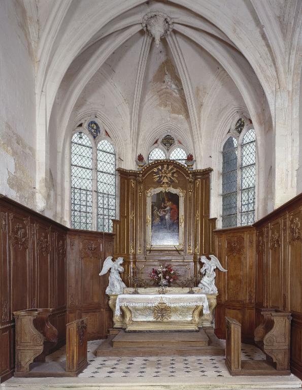 Lambris de demi-revêtement (décor de chœur)