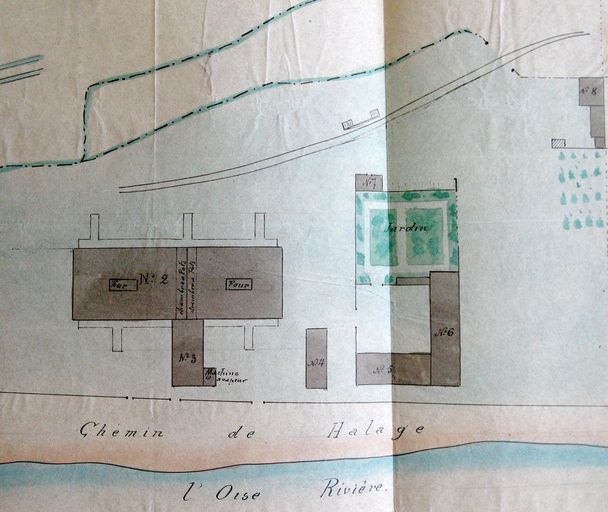 Ancienne verrerie de la Société des Verreries de l'Oise, puis usine de construction mécanique Somenor (Société Métallurgique du Nord)