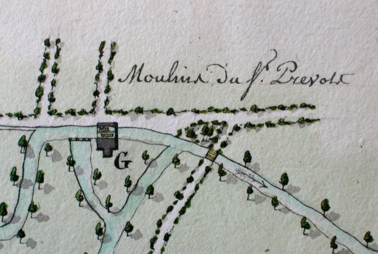 Ancien moulin à foulon et moulin à huile Prévost, puis moulin à farine Prévost, puis moulin Leroux, puis usine de boutons Achille Lanquepin, puis Mercier