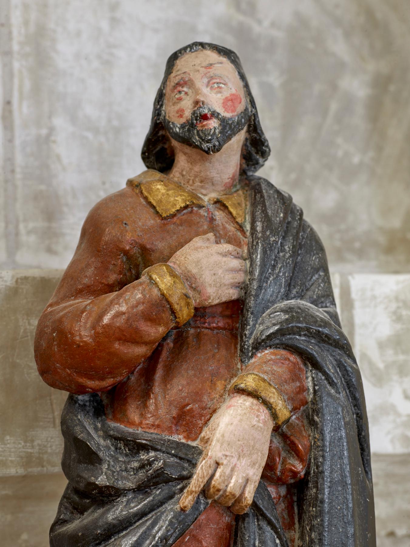 Statue (statuette) : saint Roch