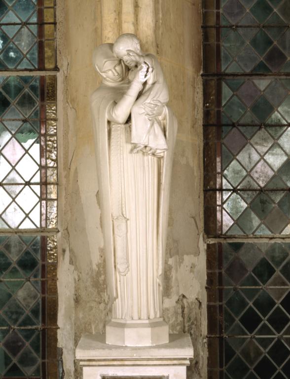 Statue (petite nature) : Vierge à l'Enfant