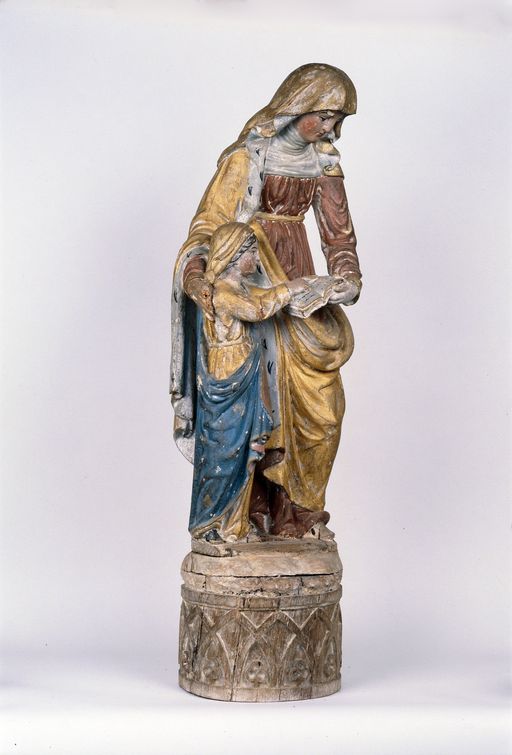 Groupe sculpté : l'Education de la Vierge