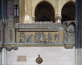 Suite des onze reliefs, de style néogothique, de la clôture de choeur : Apostolat et martyre de saint Quentin, invention et culte de ses reliques (seconde série)