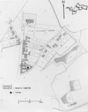 Carte d'enregistrement du repérage des maisons-fermes. Extrait du plan cadastral de 1982, section AC, 1/1000e.
