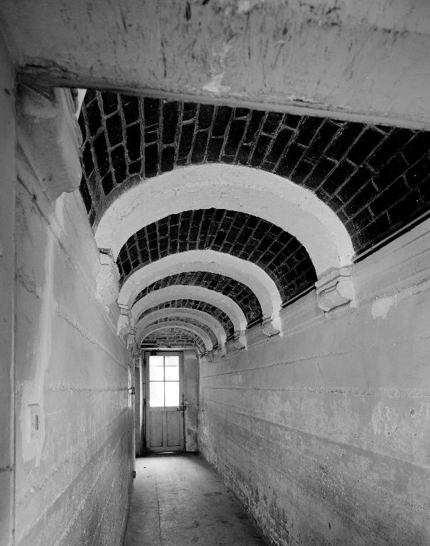 Décor des trois escaliers des offices (ensemble de trois voûtes en berceau et soixante consoles d'architecture)