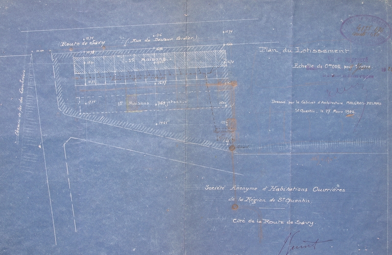 Cité ouvrière de la Société Anonyme d'Habitations Ouvrières de la Région de Saint-Quentin, dite de la route de Savy