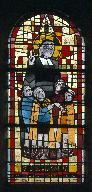 Verrière à personnages : saint Jean-Baptiste de La Salle (baie 7)