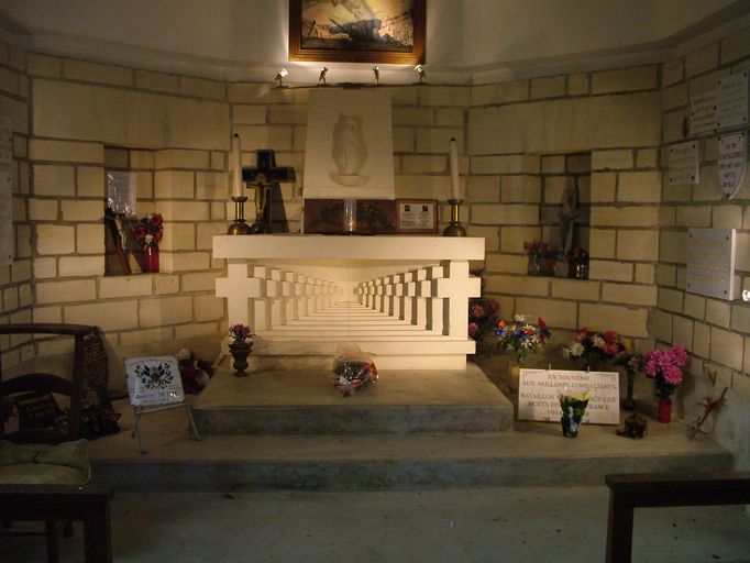 Les objets mobiliers de la chapelle du Souvenir de Cerny-en-Laonnois