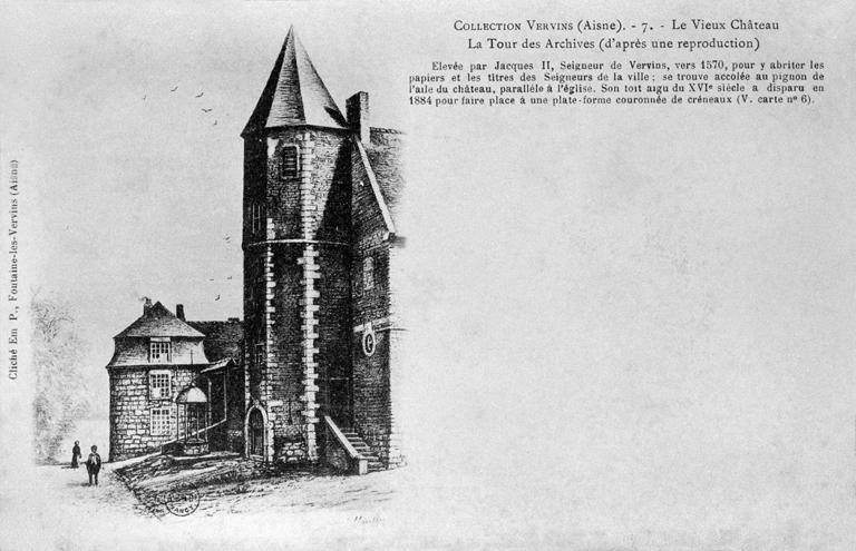 Ancien château seigneurial de Vervins, dit Vieux-château (actuellement collège)