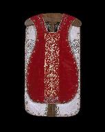 Chasuble réversible rouge et blanche