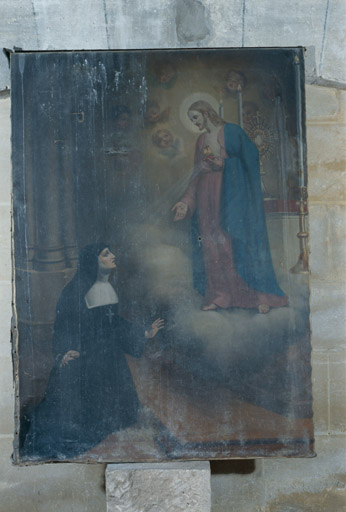 Oeuvre de Jacquinet, huile sur toile, vers 1860.