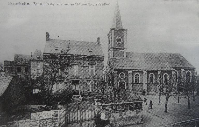 Ancienne chapelle et cimetière, puis église Saint-Hubert d'Escarbotin