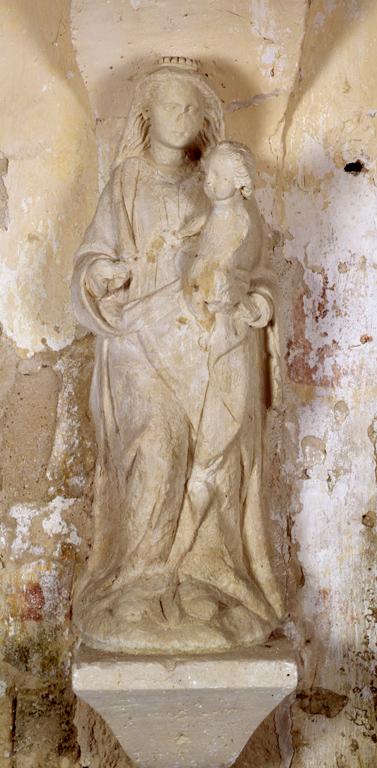 Statue (demi-nature) : Vierge à l'Enfant