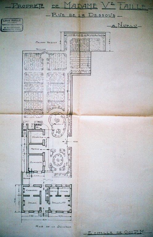 Ancienne maison de l'architecte Louis Faille à Nurlu