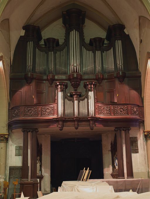 Orgue monumental : ensemble grand-orgue, positif et tribune de l'église Saint-Sépulcre