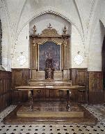 Ensemble du maître-autel (deux degrés d'autel, autel, tabernacle, exposition, retable)