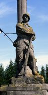 Statue (figure colossale) : Poilu appuyé sur son fusil