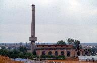 La chaufferie et la cheminée en 1993.