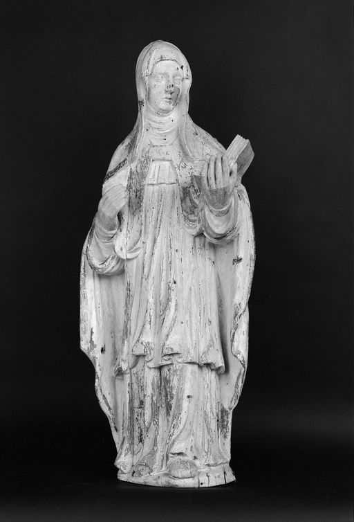 Statue (demi-nature) : sainte Godeberthe (?)