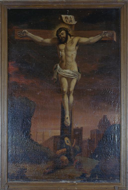 Tableau d'autel : Christ en croix