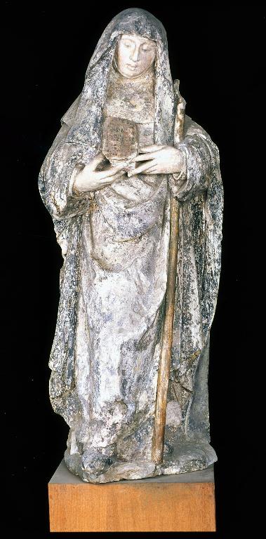 Statue (petite nature) : Sainte Angadrême (n° 1)