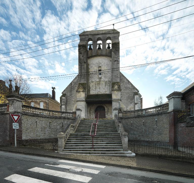 Ancien prieuré, puis église paroissiale Saint-Léger et ancien cimetière de Flixecourt