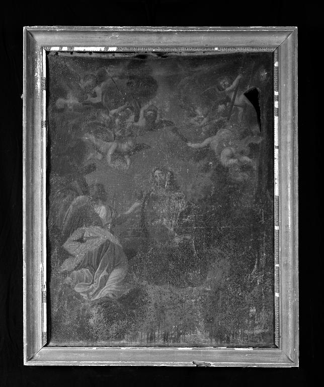 Ensemble de 3 tableaux : sainte Marguerite, saint Martin, L'Agonie du Christ