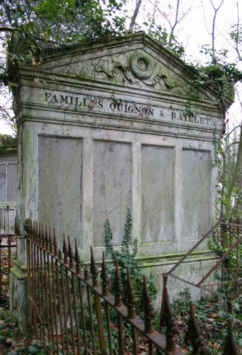 Tombeau (stèle funéraire) des familles Quignon et Baillet