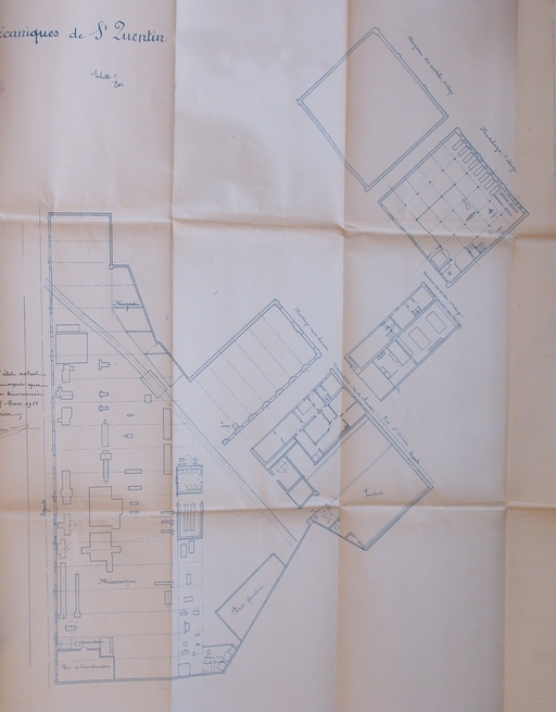 Ancienne usine de construction mécanique Jules Lecointe, puis Lecointe Frères et Villette, puis Société Anonyme de Constructions Mécaniques de Saint-Quentin (vestiges)