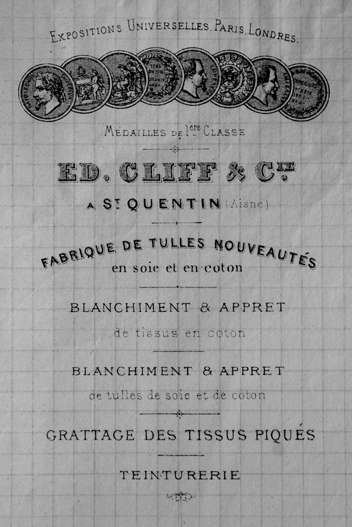 Ancienne usine de dentelle mécanique, tissage de tulle, blanchiment et apprêt Cliff, usine de dentelle Everwear Candlewick, confection Michel et entreprise Zarini, puis atelier de bobinage Bourgeois