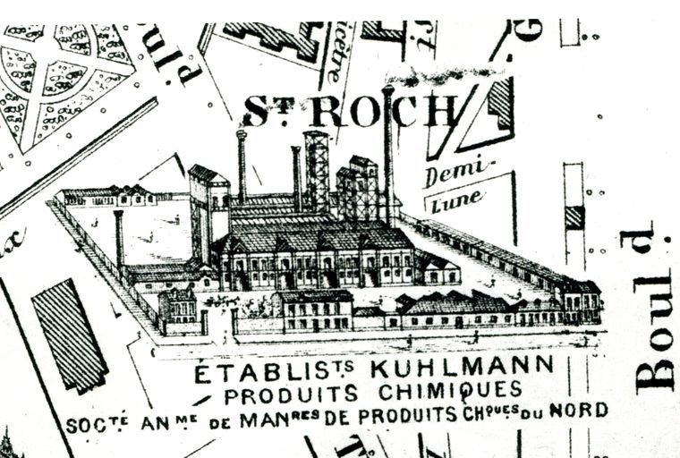Ancienne fabrique de vitriol devenue usine de produits chimiques Kulmann (détruit)