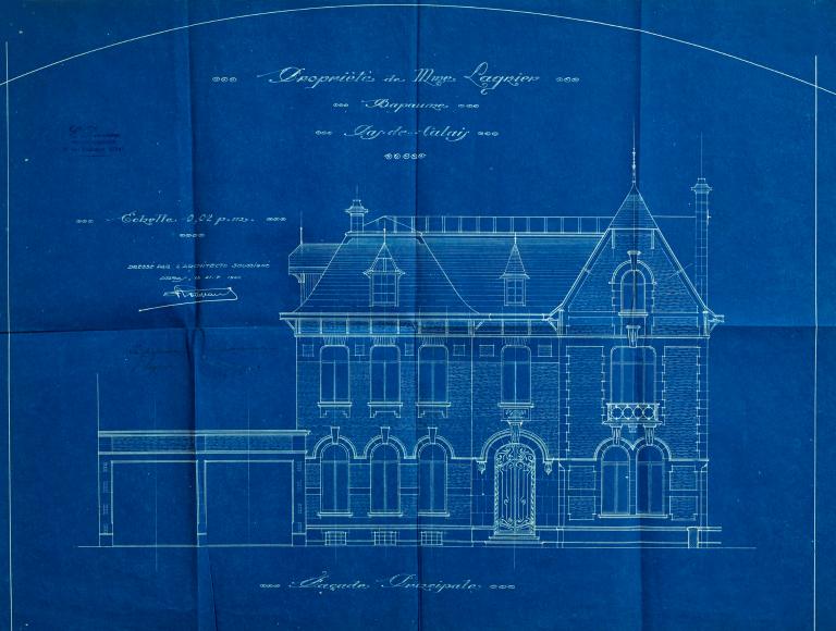 Ancien hôtel particulier, propriété de Mme Léonie-Aglaé Lagnier-Goubet, puis immeuble à logements