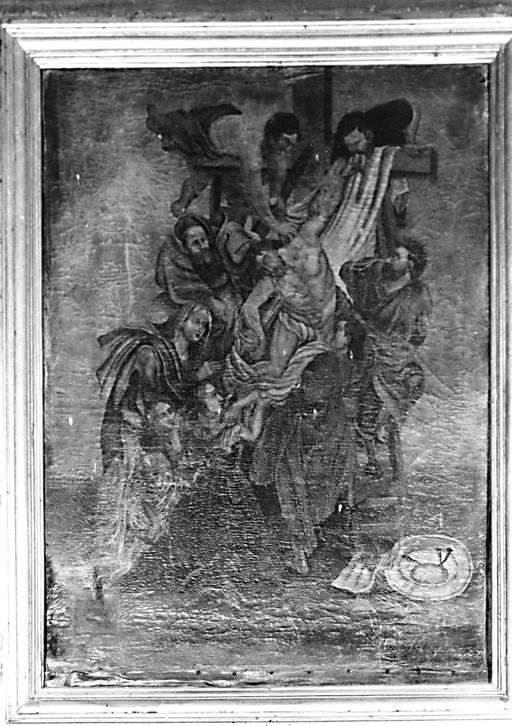 Tableau d'autel : Descente de croix