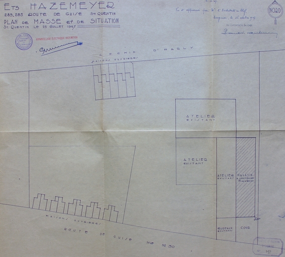 Ancienne usine de petit matériel électrique Hazemeyer, actuellement magasin de commerce