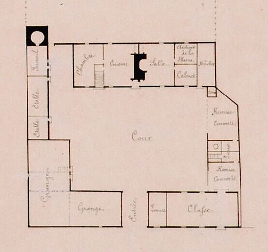 Ancienne ferme, puis mairie et école primaire communale de garçons de Bertangles, actuellement immeuble à logements