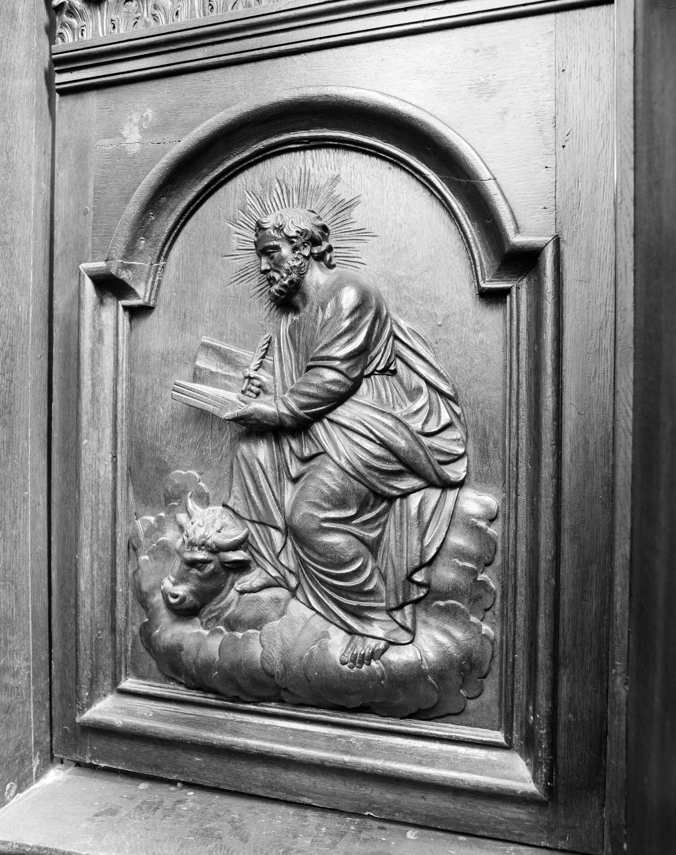 Quatre hauts-reliefs : les quatre évangélistes