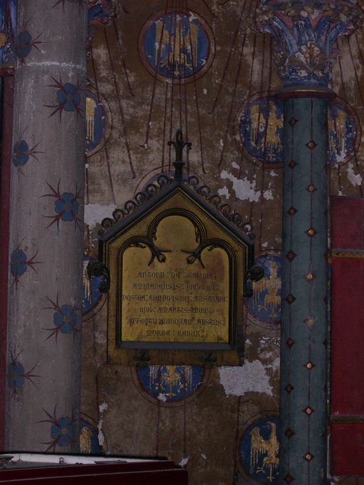 Tombeau du coeur (panneau funéraire) de l'évêque Antoine de Salinis